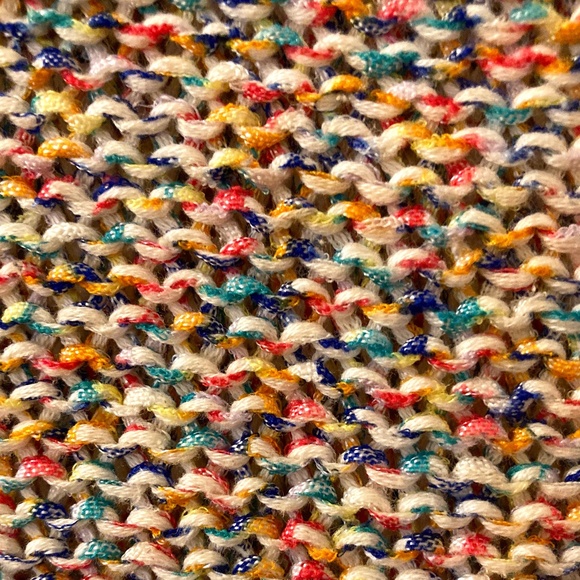 ZARA Rainbow Colored Oversized Boho Sweater Y2K Comfy Size S - Picture 9 of 10